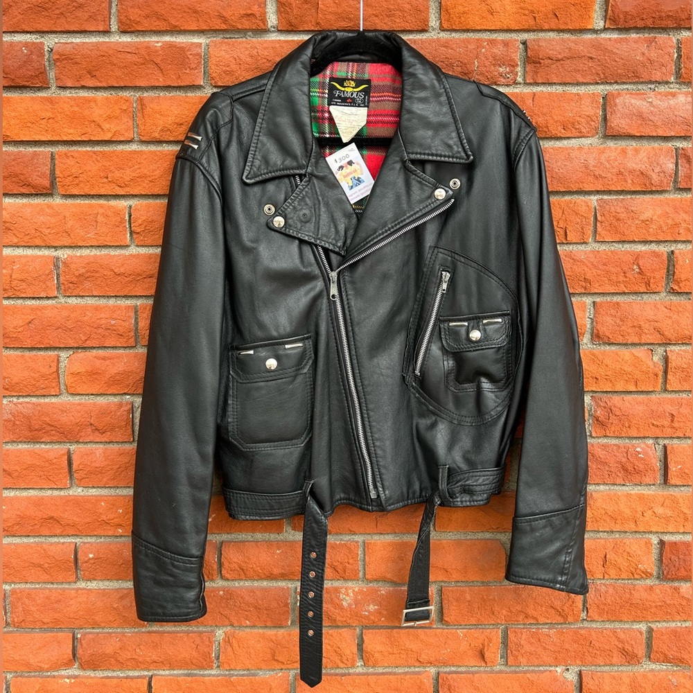 Betty Boop Painted Leather biker jacket - Picture 3 of 16